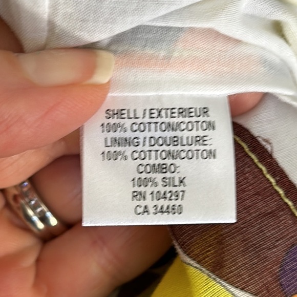 MILLY Silk Blend Floral Print Spaghetti Strap Sundress Size 6 - Picture 12 of 16